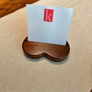 Handmade Wooden Card Holder